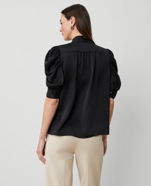 Shirred Puff Sleeve Top