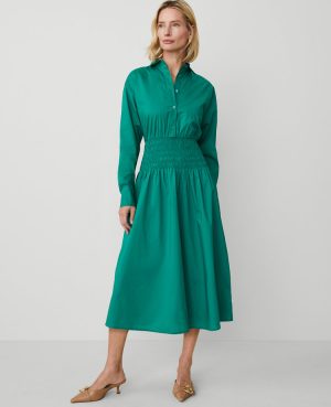 Flare Midi Shirtdress