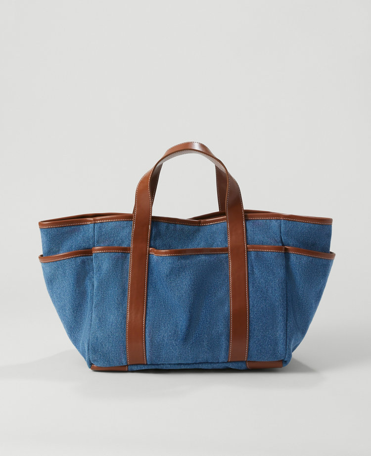 Weekend Collection Garden Denim Tote Bag