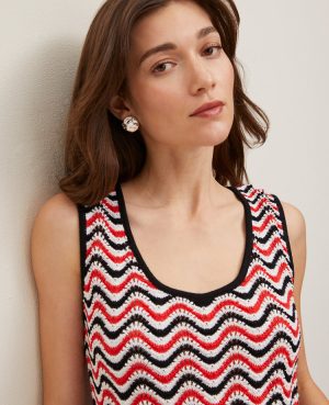 Striped Crochet Sweater Shell