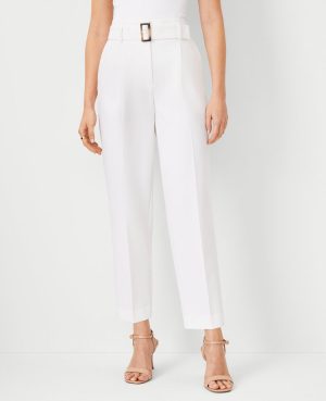 The Tall Belted Pleated Taper Pant