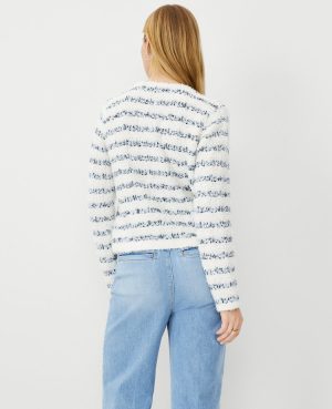 Petite Tweedy V-Neck Sweater Jacket