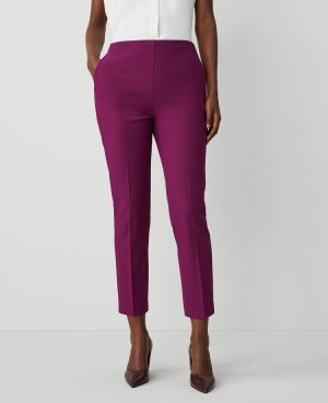 The Petite High Rise Size Zip Ankle Pant in Bi-Stretch – Curvy Fit