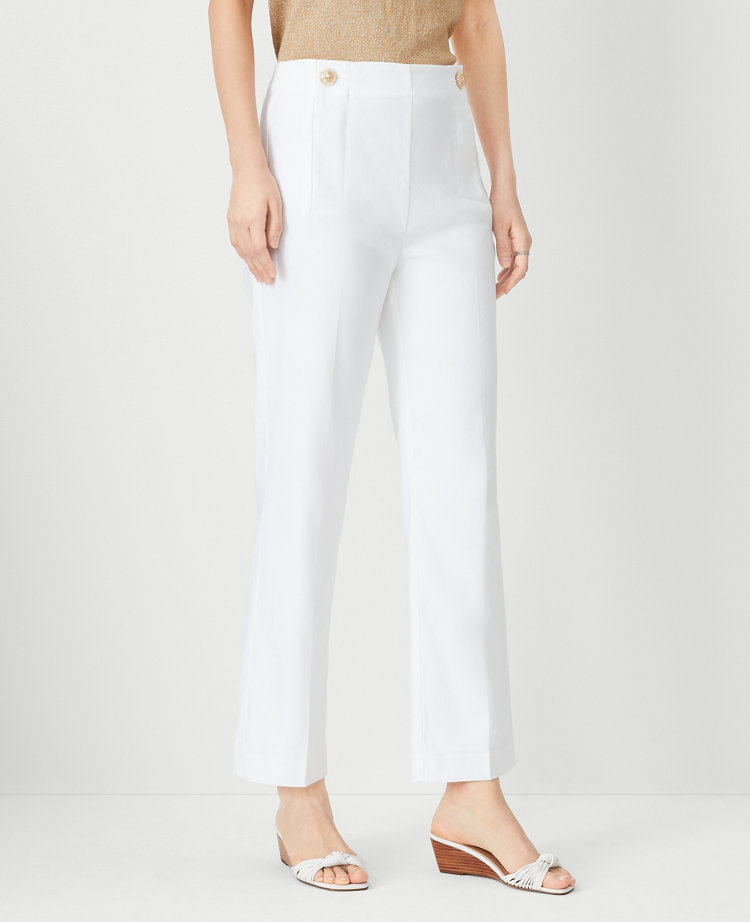 The Tall Pencil Sailor Pant in Linen Blend