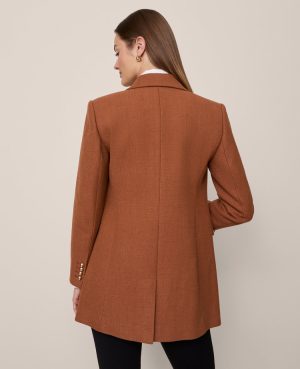 Fitted Long Double Breasted Coat