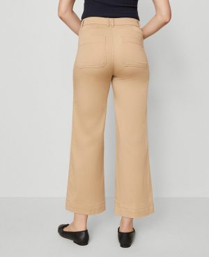 Petite Weekend Collection Sateen Patch Pocket Pant