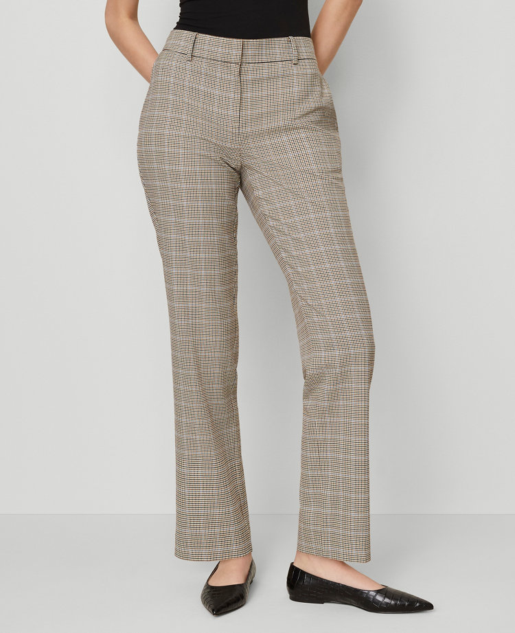 The Straight Pant in Plaid &mdash; Curvy Fit