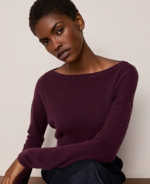 Cashmere Off-The-Shoulder Sweater