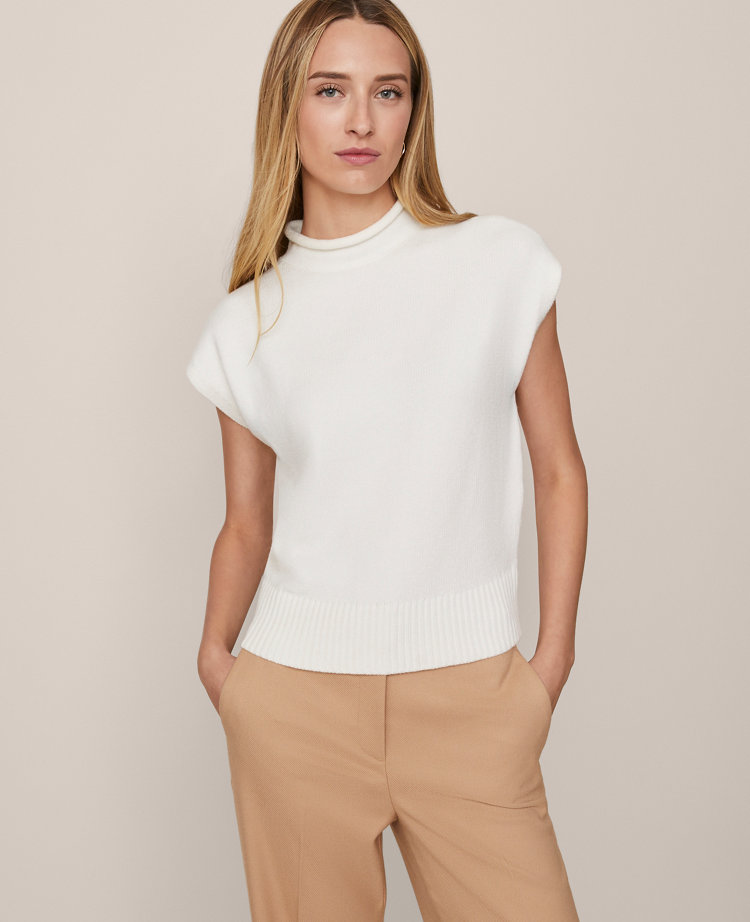 Roll Neck Sweater Vest