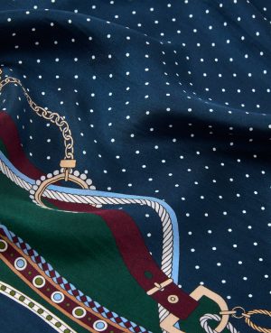 Silk Chain Link Print Little Scarf