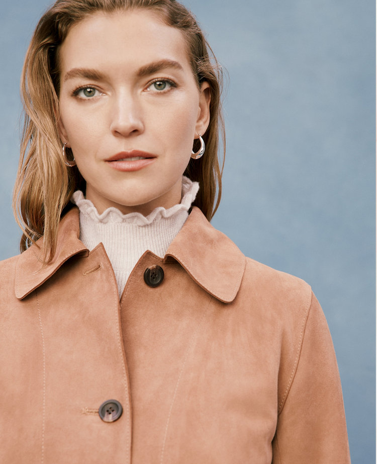 Studio Collection Suede Collared Jacket
