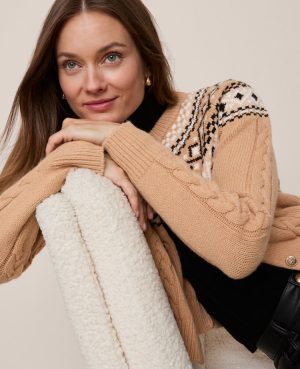 Fair Isle Cable Cardigan