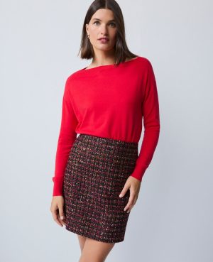 Tweed A-Line Skirt