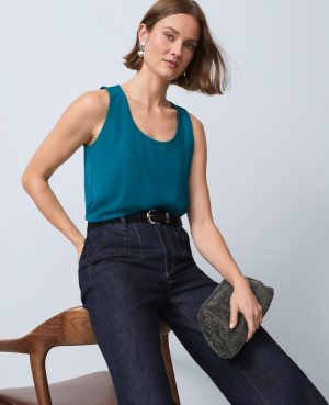 Mixed Media Tank Top