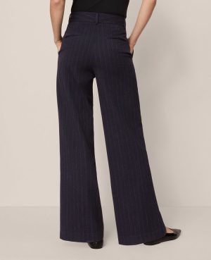 The Perfect Wide Leg Pant in Pinstripe