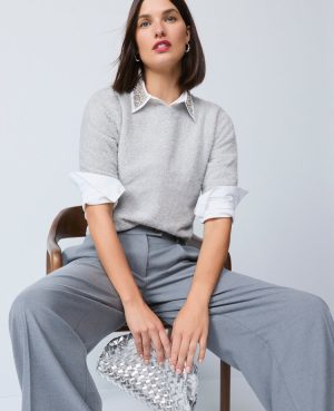 Metallic Sweater Tee