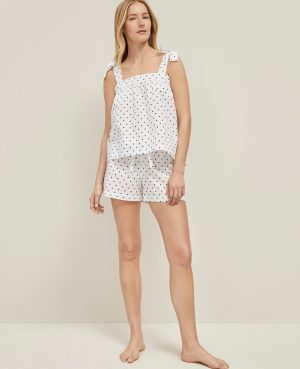 Dotted Bow Pajama Set