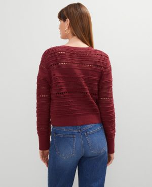 Petite Pointelle Textured Cardigan