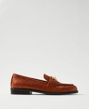 Weekend Collection Horsebit Leather Loafers