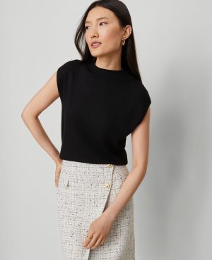 Refined Mock Neck Sweater Shell