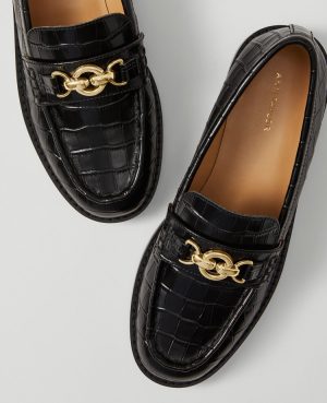 Weekend Collection Horsebit Croco Loafers