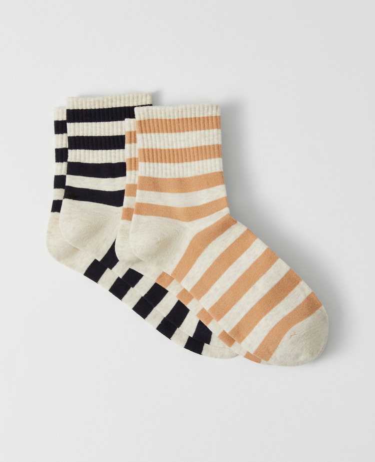 Weekend Collection Striped Ankle Sock Set