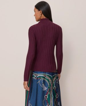 Ribbed Turtleneck Sweater