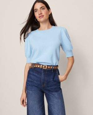 Petite Weekend Collection Ruched Sweater Tee