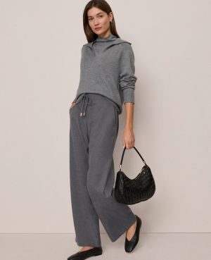Petite Weekend Collection Wide-Leg Jogger Pant