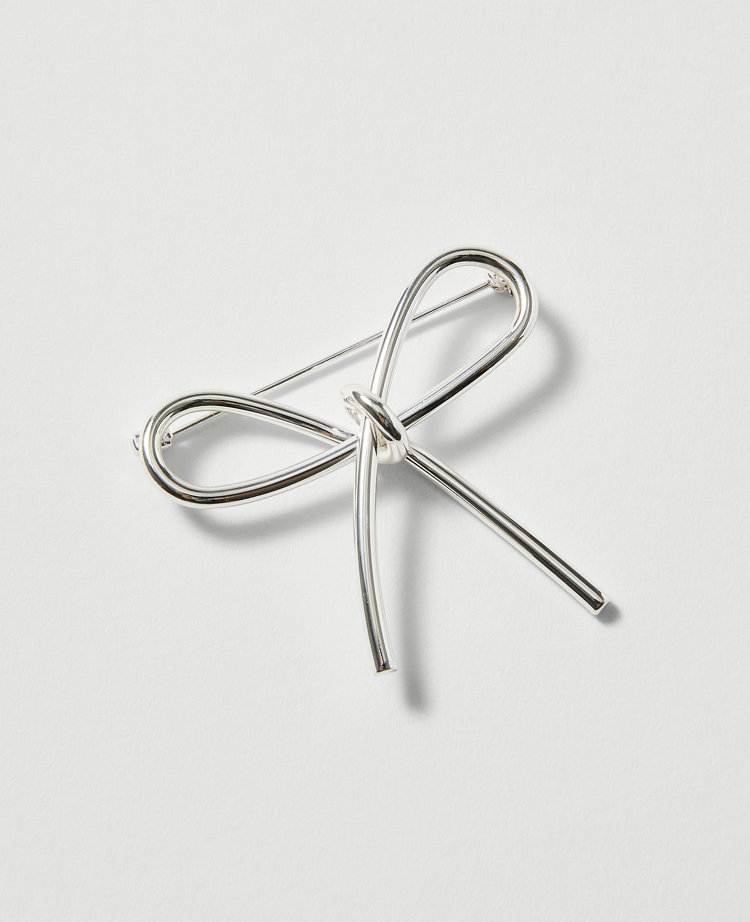 Metal Bow Brooch