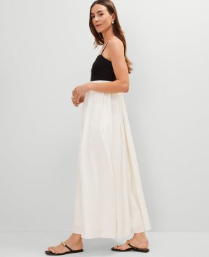 Strappy Linen Blend Maxi Dress