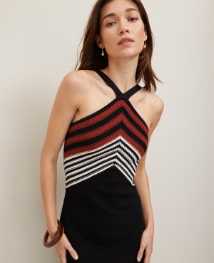 Crochet Halter Sweater Dress