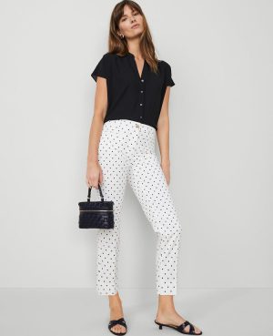 The Cotton Crop Pant in Dot