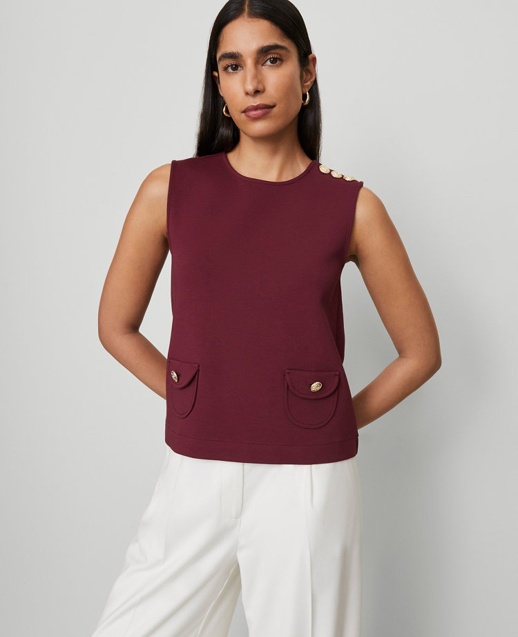 Ponte Patch Pocket Top