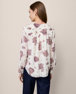 Paisley V-Neck Popover