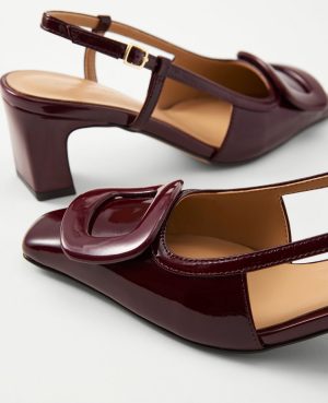 Patent Leather Buckle Pump