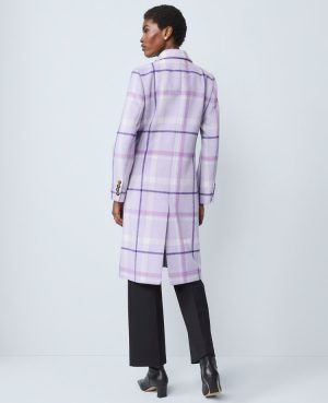 Plaid Chesterfield Coat