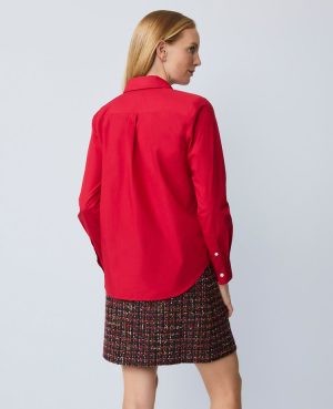 Petite Embellished Relaxed Perfect Shirt