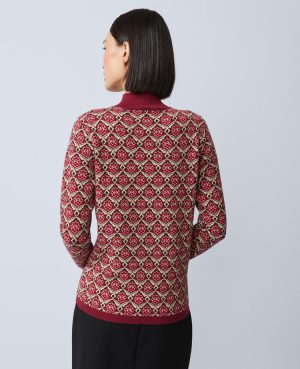 Petite Essential Jacquard Turtleneck Sweater