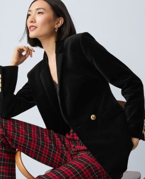 The Petite Crosby Blazer in Velvet