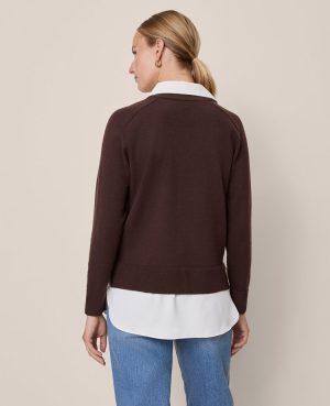 Layered Mix Media Sweater