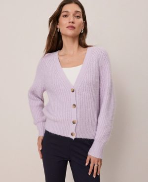 Petite Weekend Collection Cozy Ribbed Cardigan
